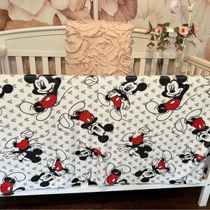 Mickey plush throw blanket.